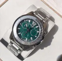 在飛比找Yahoo!奇摩拍賣優惠-VERSACE Greca Action Chrono 綠色