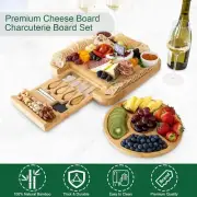 Cheese Board Premium Cheese Board Set - Bamboo Wood Charcuterie Board Set