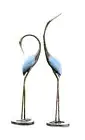 Anecdotal Aardvark Stylized Garden Crane Pair