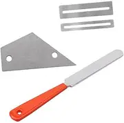 HAMPPLIES 1 Set Guitar Repairing Tool Essential Maintenance and Cleaning Kit with String Organizer Ruler Gauge for Accurate Measurements Sturdy Design for All Guitar