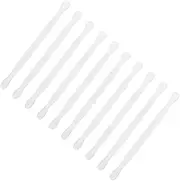 Baluue 10 Pcs Manicure Tools Cuticle Sticks Nail Cuticle Remover Cuticle Scraper Nail Art Tools Fingernail Polish Cleaning Tools Nail Cleaner Gel Remover Tool Manicure Files Plastic White
