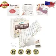 Interlocking Foam Blocking Boards for Crochet - 9-Pack with Accessories Included