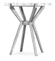 Hooker Furniture 628-50032-00 Melange 17"W Metal Accent Table - Silver