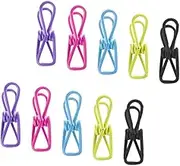 10pcs Sealing Clip Clothes Drying Clips Laundry Peg Clips Food Clips Clothes Pin Clips Craft Paper Clamp Small Clothespins Clothes Drying Hanger Windproof Metal Small Coat