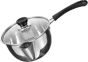 Alipis Stainless Steel Oil Strainer Container with Lid and Handle Kitchen Pot for Oil Separation and Soup Cooking Easy Observation Design