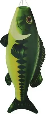 WINDSOCK--48" Bass Windsock, Diva, Spinner by In the Breeze
