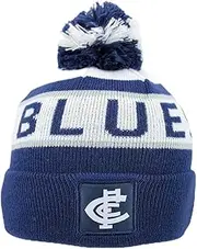 [AFL] Carlton Blues Footy Junior Youths Kids Pom Pom Beanie