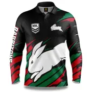 South Sydney Rabbitohs NRL Ignition Fishing Shirt Youth Kids Sizes 6-14!