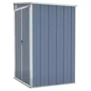 Wall-Mounted Garden Shed Outdoor Storage Tool Workshop Sheds Steel Grey