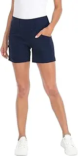 [LRD] Womens Golf Shorts 5 Inch Inseam Quick Dry Elastic Hiking Short with Pockets