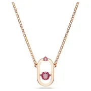 Dancing Red Crystal, Authentic Swarovski Una Pendant Necklace. Never Worn.