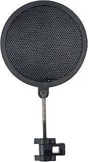 Pufguy 2.8" Diameter Microphone Pop Filter Dual Layered Wind Pop Filter with retaining clip-1 pcs