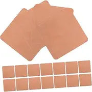 Generic 20 Pack Copper Heat Dissipation Sheets Mini Copper Sheets for Mobile Phones and Computer Cooling Conductive Copper Pads