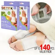 14-140PK Detox Deep Cleansing Foot Patches Pads Pain Relief Natural Sleep Toxin
