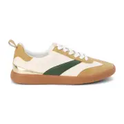 COCONUTS by Matisse Wylder Lace Up Womens Green, White Sneakers Casual Shoes WY