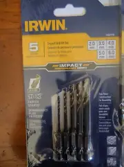 IRWIN Impact 5x 1/4" Hex JETPOINT Drill Power Bit Set Kit 9097722 mm: 2 3 4 5 6