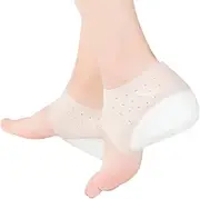 Exceart Heel Cup Insoles Half Height Increase Insoles Invisible Silicone Shoe Lift Heel Pads 2 CM Men Women (for Size 40-46), White, 5 CM