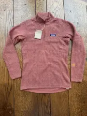 Patagonia Women's R1 Air 1/2-Zip Pullover Burl Red Size XS $129 Retail NWT