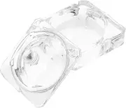 CRILSTYLEO Glass Nail Art Dish Lid Acrylic Nails Storage Bowl Manicure Set Refillable Jar Crystal Liquid Powder Container