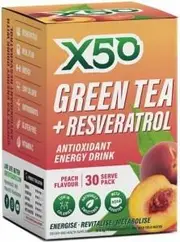 X50 Green Tea + Resveratol Peach 30 Sachets