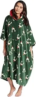 [Loungeable] Womens Plush Fleece Oversize Hoody Poncho Snuggle Top
