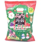 Orihiro Konnyako Duo Fruit Juices Jelly- Grape & Strawberry 12pc/1bag