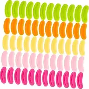 Abaodam 100pcs Stuffed Toy Mouth Parts Sausage Mouth Plush Toy Favors DIY Craft Accessories for Boys and Girls