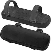 2 Pack Chair Armrest Pads,Chair Armrest Cooling Gel Cushions, Ergonomic Armrest Pads,Office Armrest Covers with Memory Foam Elbow Pillow for Forearm Pressure Relief for Computer (Black)