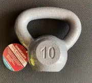 *NEW* Weider 10lb Kettlebell Wide Grip Hammertone Finish Fitness FREE SHIPPING