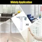 6x Clamp Holders for Roller Blind Fixed PVC Window Multiuse Roller Shade Holders