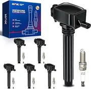 OEM Performance Set of 6 UF648 Ignition Coils & Double Iridium Spark Plug Fits for Jeep Grand Cherokee Wrangler Grand Caravan Chrysler Town & Country Dodge Charger Durango Challenger Avenger Routan