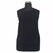 *NEW* CHICO'S Smooth Stretchy Microfiber Contemporary Tank Top Black