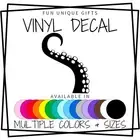 Octopus Tentacle Vinyl Decal Sticker -Multiple Colors & Sizes- FREE SHIPPING