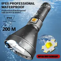 在飛比找蝦皮商城精選優惠-15000lm 超亮 XHP100 水肺潛水 LED 手電筒