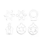 Cookie Cutters Holiday Set Snowflake Shape 6 Pieces Cookie Cutters Shapes5602