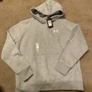 Under Armour Women's UA Essential Fleece Hoodie Hoodie Size S Gray Sweatshirt