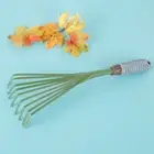 9 Teeth Hand Rake Garden Rake 15.5 Inch Grass Rake with Ergonomic Grip for PrCEB
