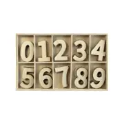 Boyle 50 Piece Plywood Number Set In Tray
