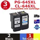 3x PG645XL CL646XL Remanufactured Ink Cartridge For Canon MG2560 TS3160 TS3460