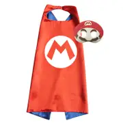 Kids Super Mario Costume Mario Cape and Mask Set