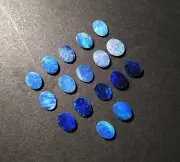 Natural Australian Boulder Opal Doublet Oval Cabochon Stone 5 Pcs 7*9 MM 6.50 CT
