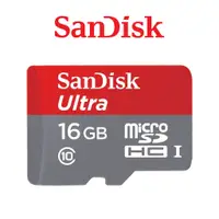 在飛比找蝦皮商城優惠-【SANDISK】ULTRA MicroSD 16G 98M