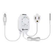 Thermostat Outlet for Heater, Temperature Controller Outlet with 4.9FT Power ...