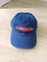 Supreme oval 6 panel cap navy hat