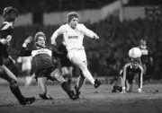 Micky Hazard Tottenham Hotpsur v Austria Wien 1984 FOOTBALL OLD PHOTO