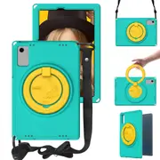 For Samsung Galaxy Tab A9+ (Global Hawk)-Eva Tablet Case (With Shoulder Strap) Glacier Green