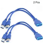 2x 2Port USB 3.0 Male to 20 Pin Header Motherboard Male Cable Mainboard Adapter