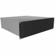Hammond RM1U0808VBK Rack Mounted Enclosure 203x211x44mm Aluminium Black