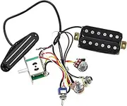 Kisangel 1Set Electric Guitar Pickup Durable Pickups for Acoustic and Electric Guitars High Grade Wiring Harness Essential Musical Instrument Accessories