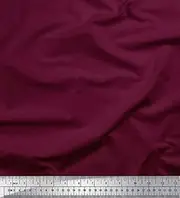 Soimoi Purple Velvet Fabric Mulberry Purple Dark Tone Color Printed Craft Fabric by The Metre 58 Inch Wide